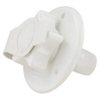 Valterra Surface Mount Fresh Water Inlet, White Plastic