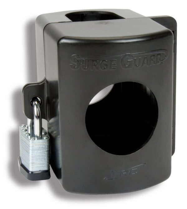 Southwire Surge Guard Security Lock Hasp, Black