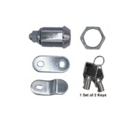 RV Designer Lock Cylinder 7/8 Inch, Stainless Steel