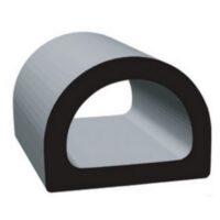 Clean Seal D-Seal Door and Window Channel Seal, 50 Feet, 3/4 Inch, Black