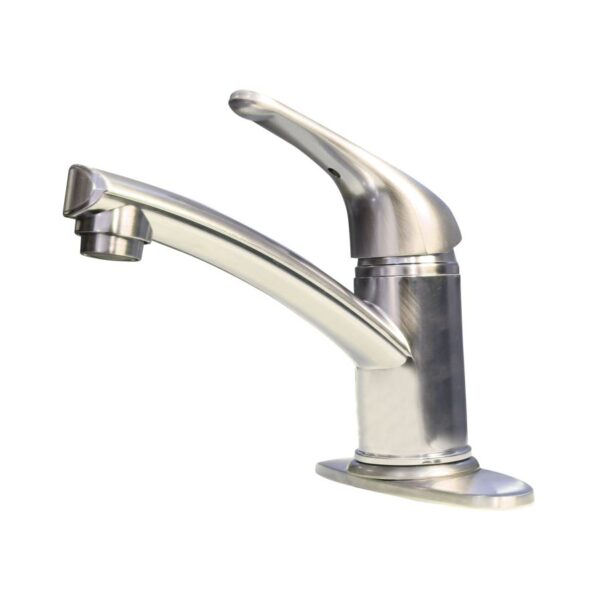 Empire Faucets Lavatory Faucet, 4 Inch Spread, 5 Inch Spout, Brushed Nickel