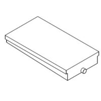 Alpha Systems Waste Holding Tank, 53 Gallon, Flange Mount, 56 x 30 x 8.75 Inches
