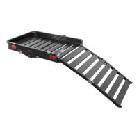 CURT Hitch Cargo Carrier, 2 Inch Receiver, with Folding Ramp, 500 lb