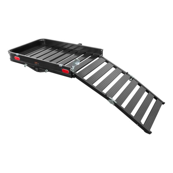 CURT Hitch Cargo Carrier, 2 Inch Receiver, with Folding Ramp, 500 lb
