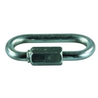 JR Products 1/4 Inch Safety Chain Quick Link, Set of 2, Zinc-Plated Steel