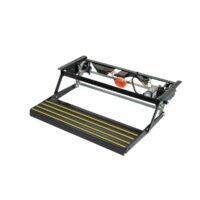 Lippert Kwikee Manual Entry Step, 25.625 Inches Wide, Single, Black