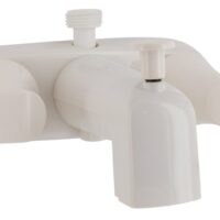 Phoenix Products 4 Inch Wall Mount Tub and Shower Diverter Valve, White