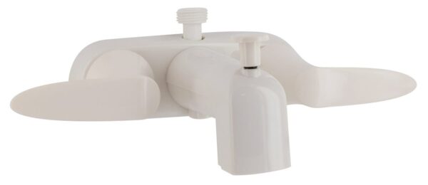 Phoenix Products 4 Inch Wall Mount Tub and Shower Diverter Valve, White