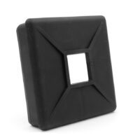 B&B Molders Sewer Hose Carrier Cap, 4 Inch, Black, Square