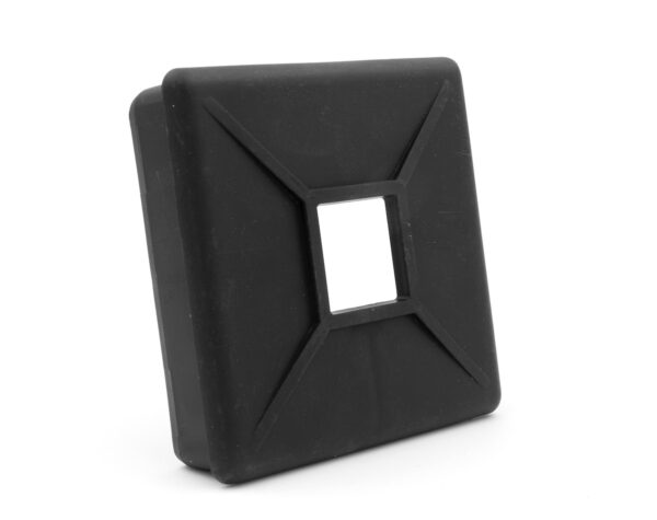 B&B Molders Sewer Hose Carrier Cap, 4 Inch, Black, Square