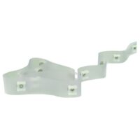 JR Products Type D 72-Inch Sew-In Snap Tape Curtain System, White Plastic