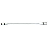 JR Products Flat RG-59 Coaxial Cable, 0.64 Foot, Female F, White