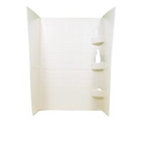 Specialty Recreation 1-Piece Shower Surround, 24" x 38" x 66", Parchment