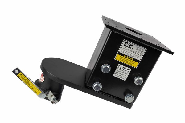 PopUp by Youngs Fifth Wheel Gooseneck Adapter, 24,000 LBS, Adjustable, Black