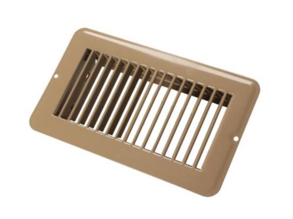 JR Products Heating/Cooling Register 10-5/8x5-5/8 Inch, Brown