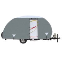 Classic Accessories Micro Trailer Cover, 16.6 ft, Gray/Snow White