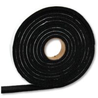 AP Products Weather Stripping, Black, 3/16 Inch × 3/8 Inch, 10 Feet