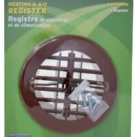 Valterra Heating/Cooling Register Brown, Round 5-3/8"