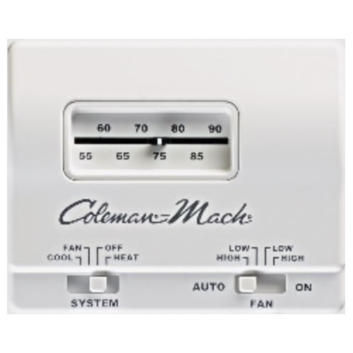 Coleman Mach 24V Wall Thermostat, Single Stage, Air Conditioner/Furnace