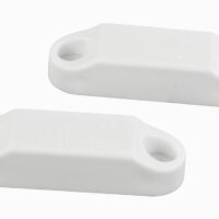 JR Magnetic Baggage Door Catch, White, Set of 2