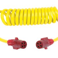 Hopkins 4-Round Flex-Coil Trailer Adapter with Nite-Glow, 3 Feet