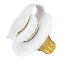 Valterra Fresh Water Inlet, White, Surface Mount, Small Flange