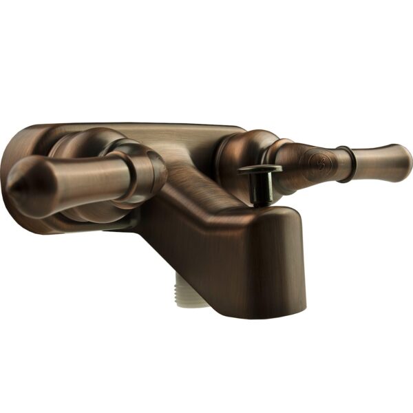 Dura Faucet Bathtub Faucet, Bronze, with Diverter Spout and Lever Handles