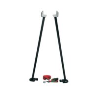 Rieco-Titan Square Steel Camper Stabilizer Jacks, Set of 2, Black