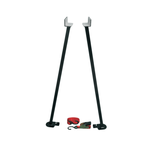 Rieco-Titan Square Steel Camper Stabilizer Jacks, Set of 2, Black