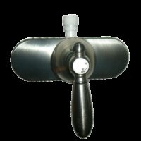 Empire Shower Control Valve, Single-Lever, 4" Centre, Silver, with Vacuum Breaker