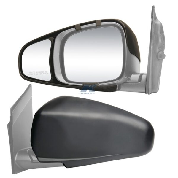 K-Source Towing Mirrors, Set of 2, Snap-On, Black