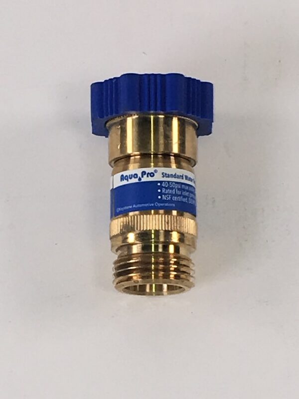 Aqua Pro Fresh Water Pressure Regulator, 45–150 PSI, Blue/Gold