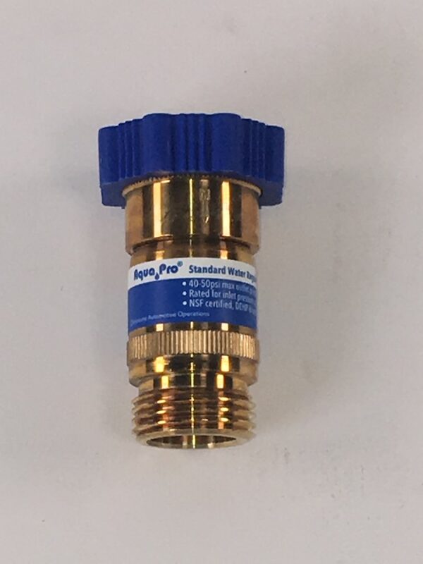 Aqua Pro Fresh Water Pressure Regulator, 40–50 PSI, Blue/Gold