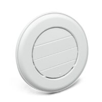 B&B Molders 4-3/4 inch Ceiling Register with Damper, Polar White