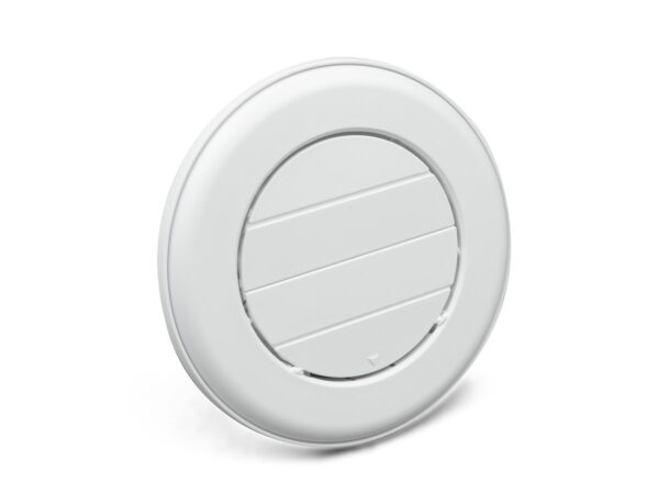 B&B Molders 4-3/4 inch Ceiling Register with Damper, Polar White