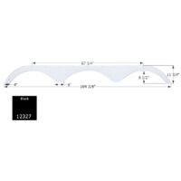 Icon Fender Skirt, Heartland Models, 104-3/4-Inch, Black