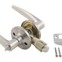 AP Products Lever Privacy Lock Set, Silver