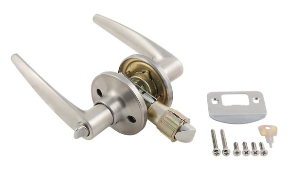 AP Products Lever Privacy Lock Set, Silver