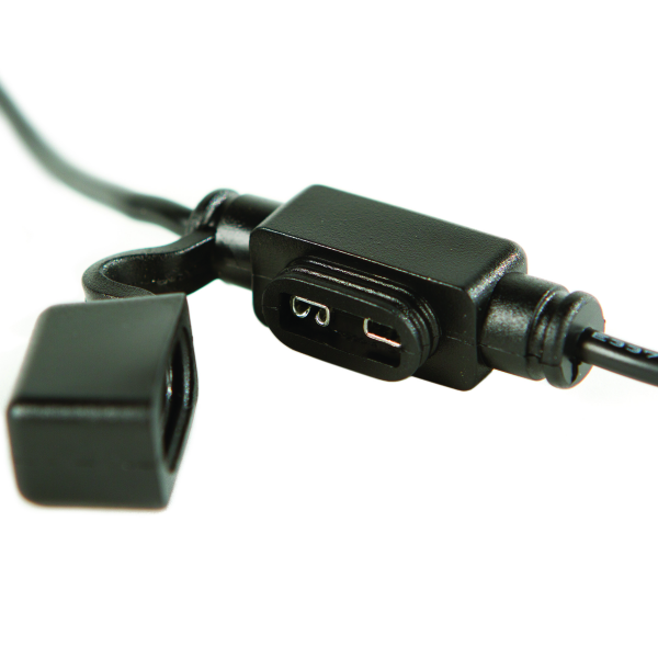 WirthCo Battery Doctor 20-Amp ATM Mini Fuse Holder, Black Wire, 16 AWG, 6-Inch