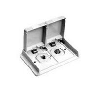 Winegard Outdoor RV Receptacle with F-Jack, Ivory