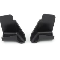 B&B Molders Drip Rail Gutter Spout, Black, 1-1/16 Inch, Set of 4