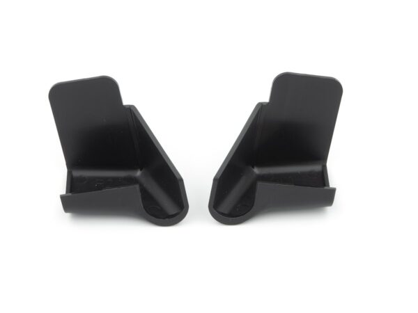 B&B Molders Drip Rail Gutter Spout, Black, 1-1/16 Inch, Set of 4