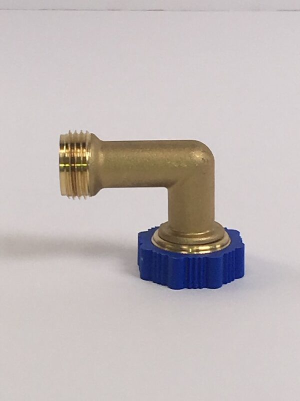 Aqua Pro 90-Degree Fresh Water Fitting, 3/4" Brass, Yellow