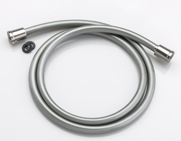 Empire RV Shower Hose, 60-inch, Silver, Metal