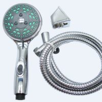 Empire RV Shower Head with Hose Set, Silver, 5-Spray