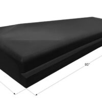 Icon 50 Gallon Waste Holding Tank, Black, Flange Mount, 3 Inch Outlet