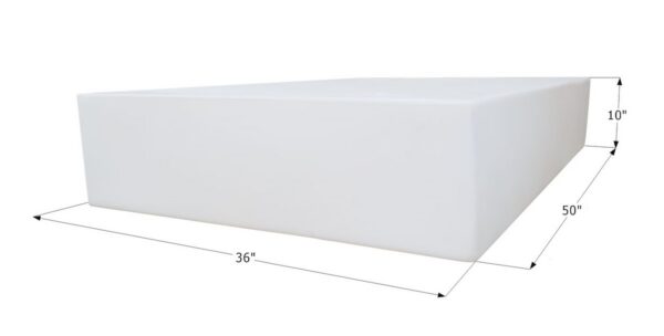 Icon 75 Gallon Fresh Water Tank, White, Rectangular, 36 x 50 x 10 Inch