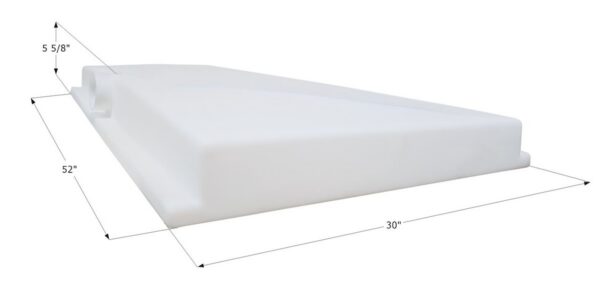 Icon 25.4 Gallon Waste Holding Tank, White, Flange Mount, 3 Inch Outlet