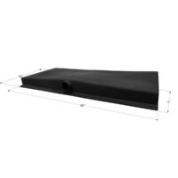 Icon 30-Gallon Waste Holding Tank, Black, Flange Mount