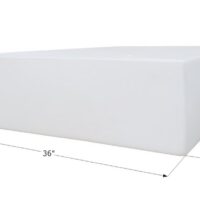 Icon 75-Gallon Fresh Water Tank, White, Rectangular